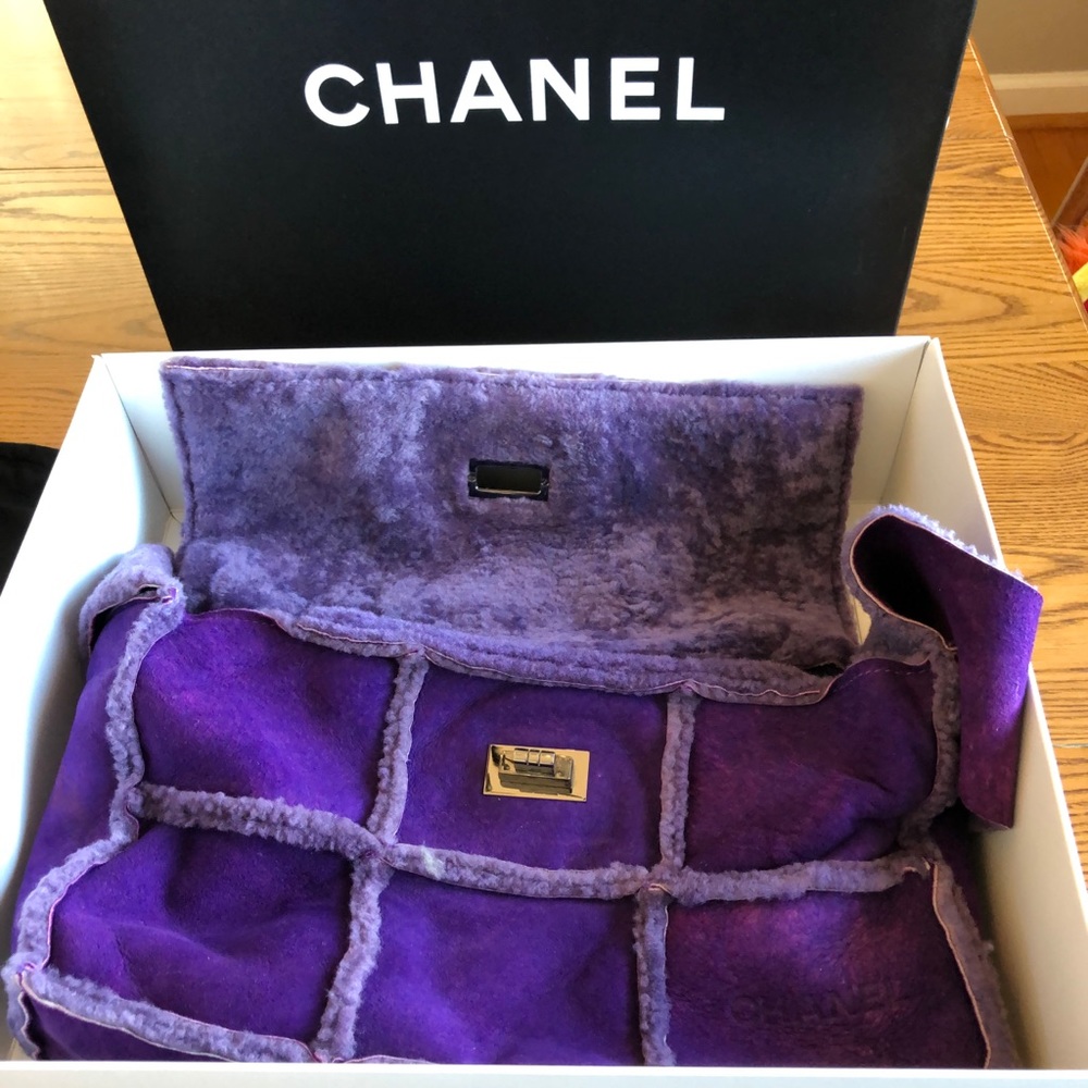 Authentic CHANEL Shearling Purse RARE